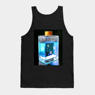 Christmas winter spell bottle snowflakes Tank Top